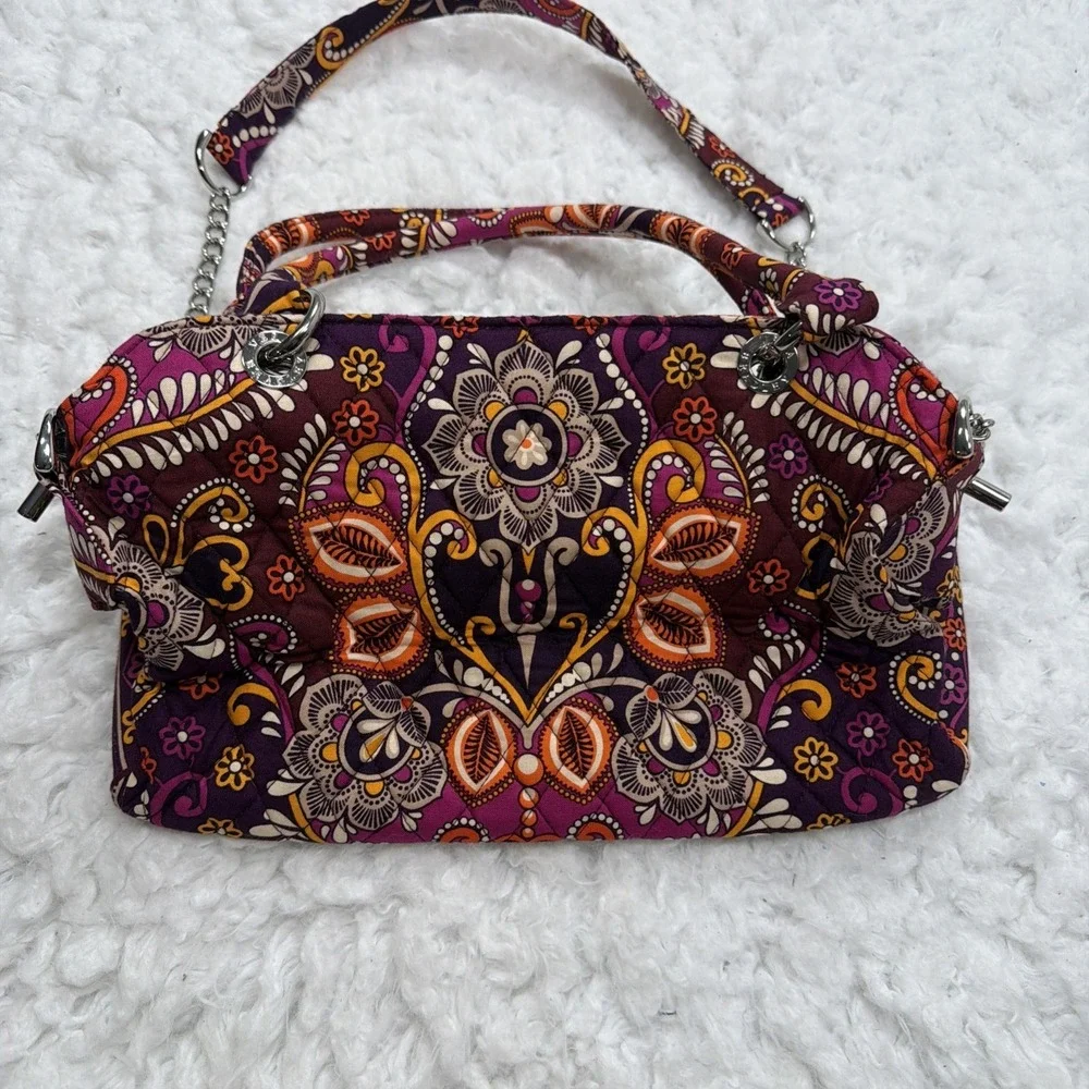 Vera Bradley Chain Hand Bag In Retired Safari Sunset Rare!! Quilted New W/ Tags!